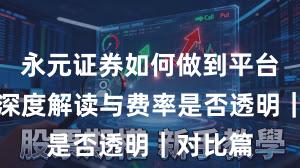 永元证券如何做到平台前景？深度解读与费率是否透明｜对比篇